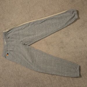 Aviator Nation sweatpants grey 5 stripe monochromatic EUC large